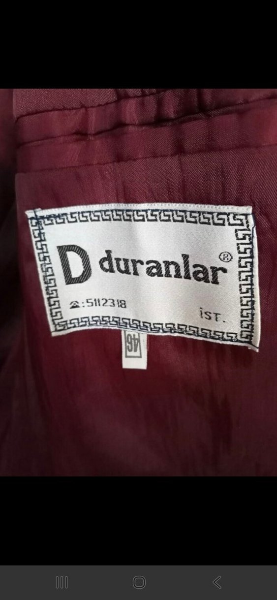 Bordo Düğmeli Takım Elbise - Görsel 4