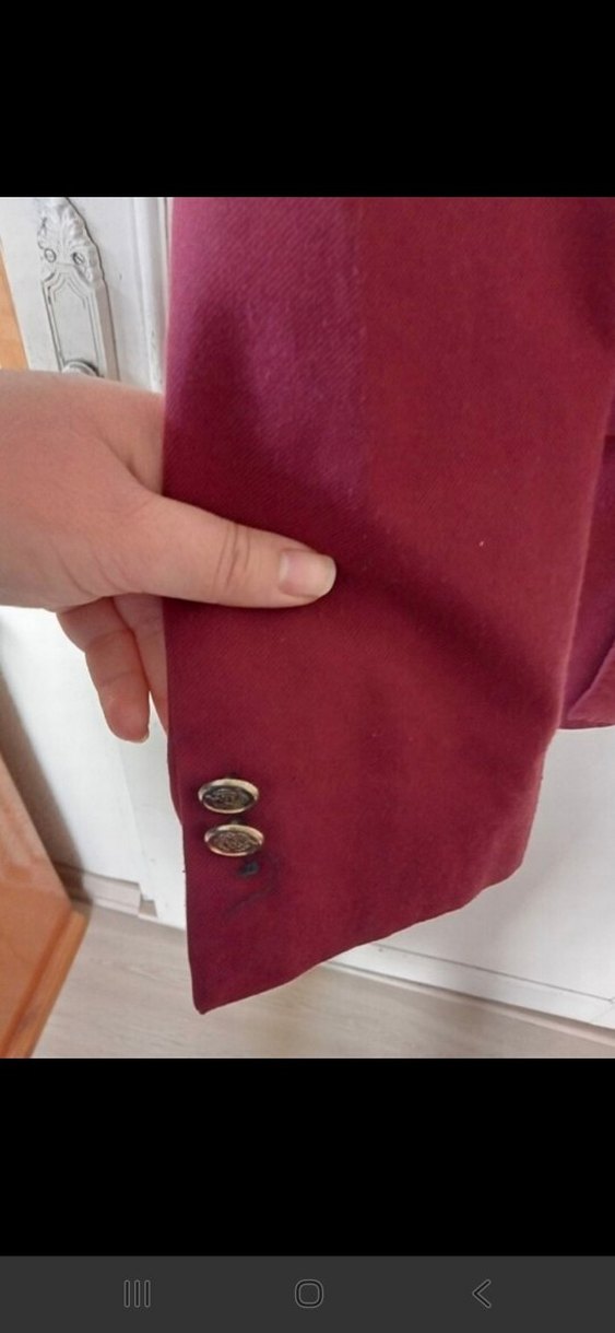 Bordo Düğmeli Takım Elbise - Görsel 5