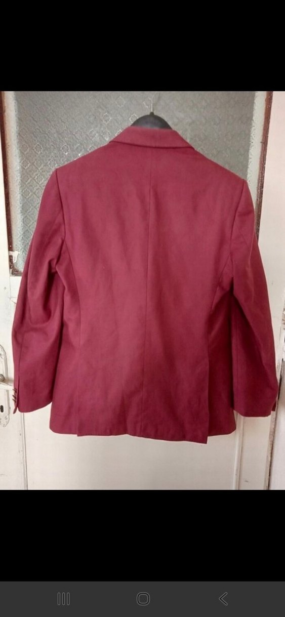 Bordo Düğmeli Takım Elbise - Görsel 2