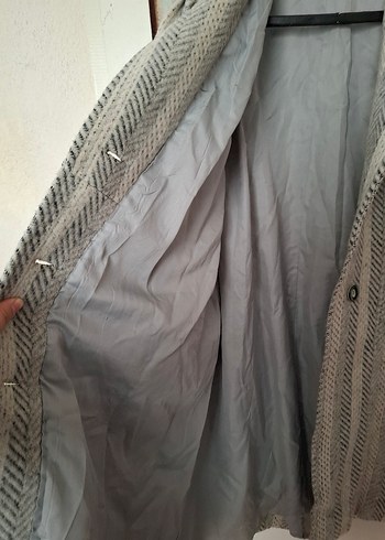 Kazayağı model yün palto - Görsel 4