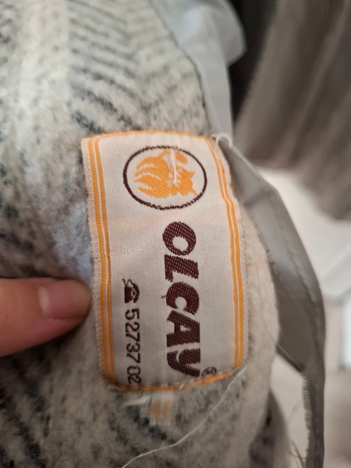 Kazayağı model yün palto - Görsel 5