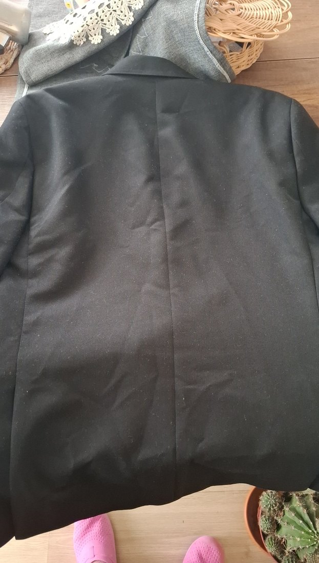 Düğmeli Siyah Erkek  Ceket - Görsel 4