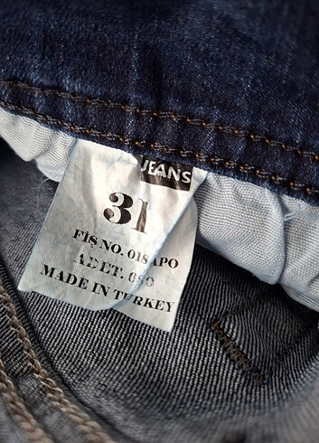 31 Beden lacivert Renk Erkek kot pantolon