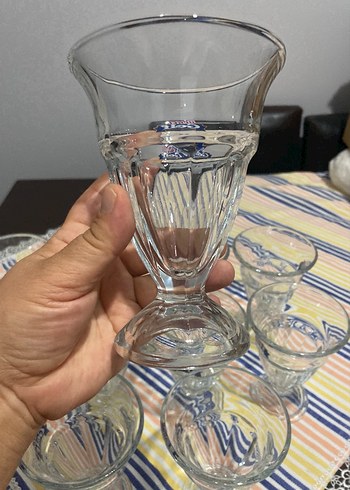 Paşabahçe 11 adet dondurma bardağı