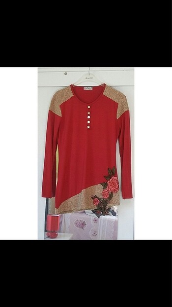 Kırmızı tunik - Görsel 4