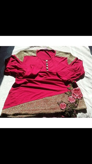 Kırmızı tunik - Görsel 5