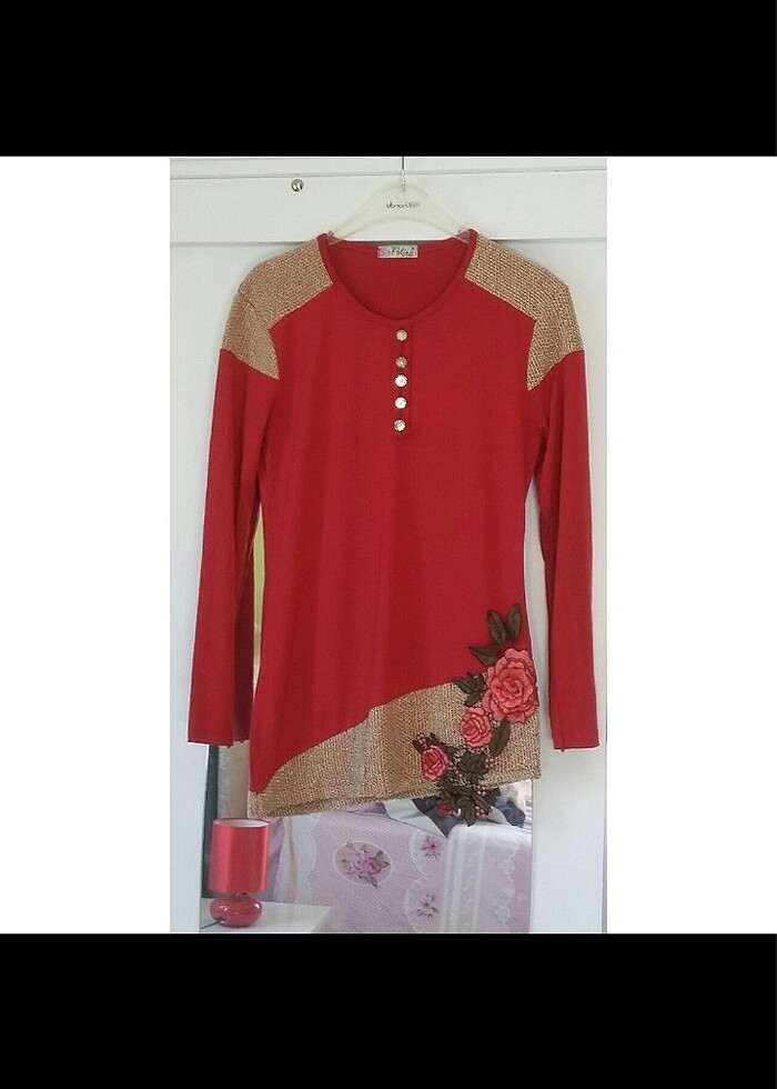 Kırmızı tunik - Görsel 4