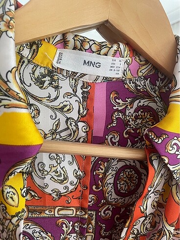 xs Beden çeşitli Renk Mango barok saten elbise
