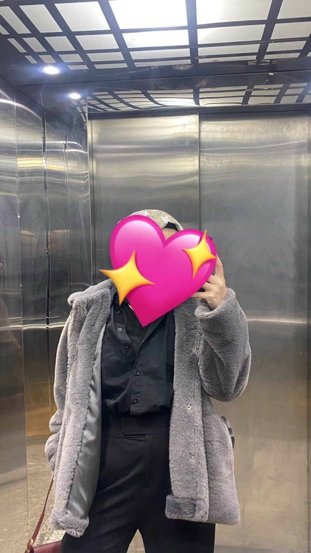 Melike Tatar Gri Suni Kürk Kaban - Görsel 3