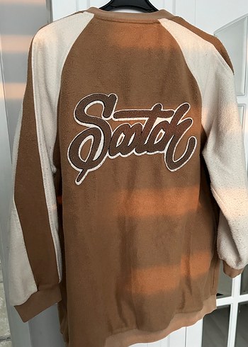 Detaylı Kahverengi Kadın Fermuarlı Ceket - Görsel 5