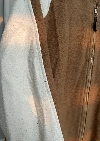 Detaylı Kahverengi Kadın Fermuarlı Ceket - Görsel 2