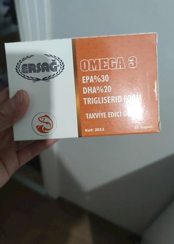 ERSAĞ Omega 3 Takviye Edici Gıda