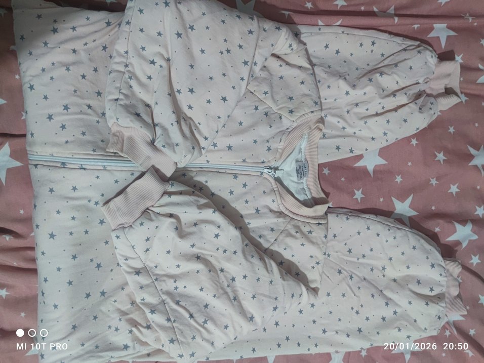 Yıldız Desenli Bebek Uyku Tulumu - Görsel 3