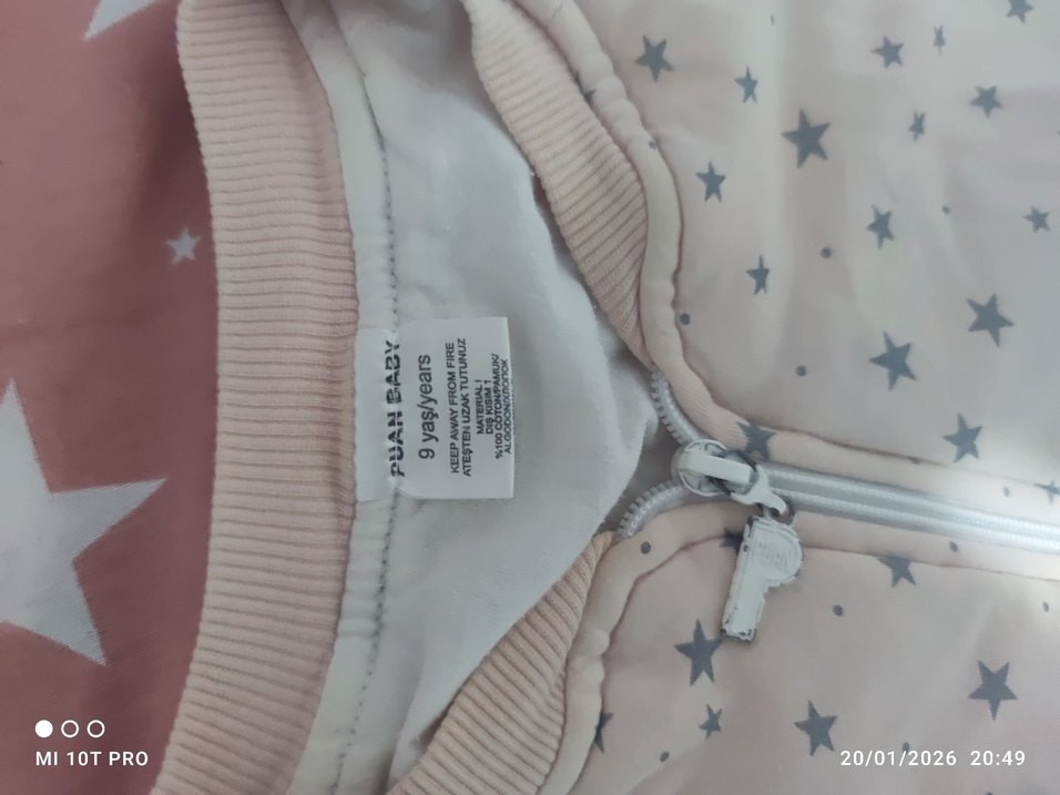 Yıldız Desenli Bebek Uyku Tulumu - Görsel 2