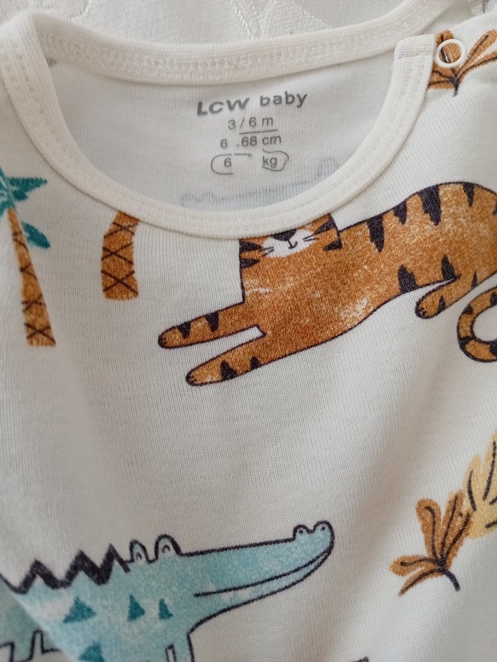 Uzun Kollu Baskılı Bebek Bodyler - Görsel 3