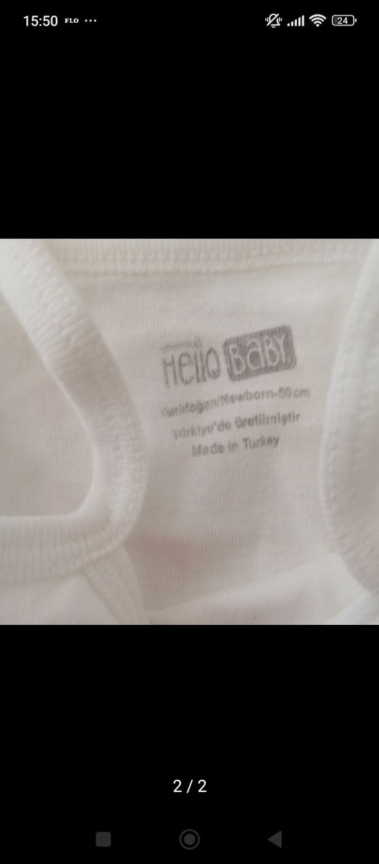 Bebek Beyaz Atlet ve Body Seti - Görsel 2