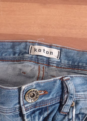 Gri Yırtık Bol Kesim Denim Pantolon - Görsel 2