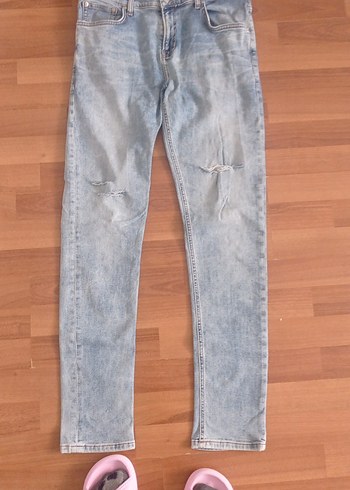 Bej Gri Erkek Denim Pantolon - Görsel 2