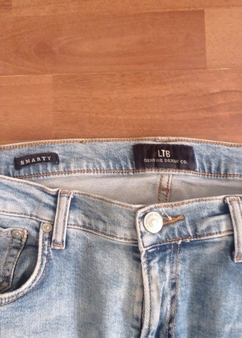 Bej Gri Erkek Denim Pantolon - Görsel 3