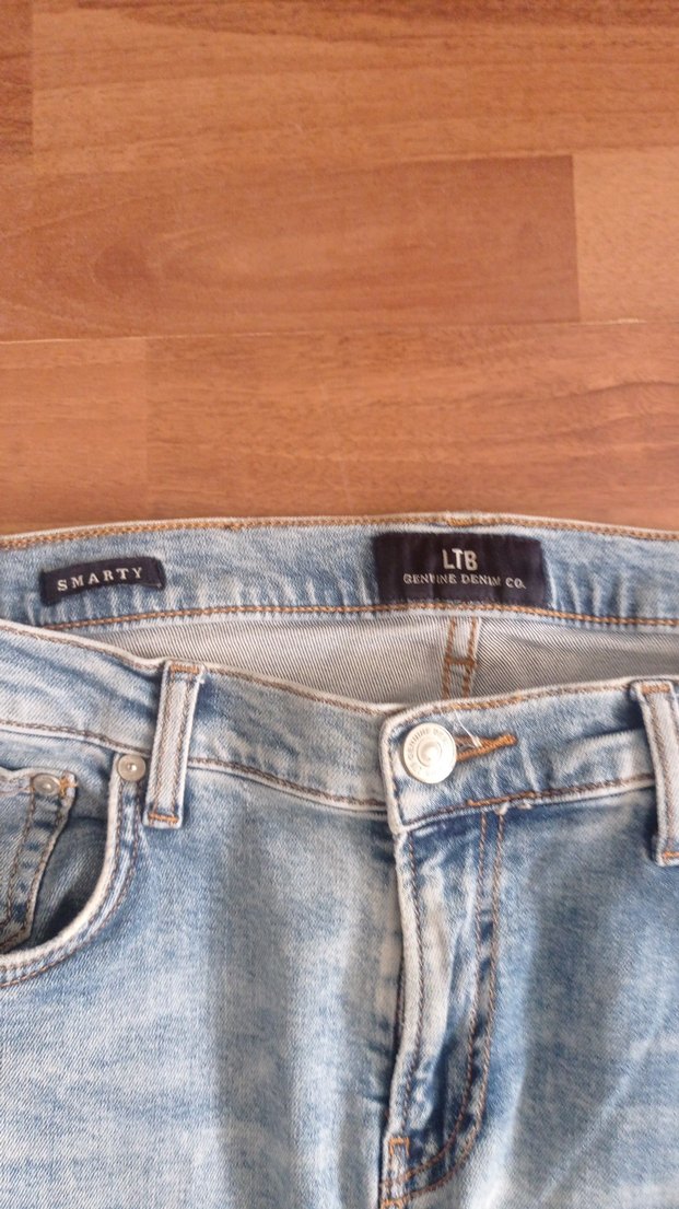 Bej Gri Erkek Denim Pantolon - Görsel 3