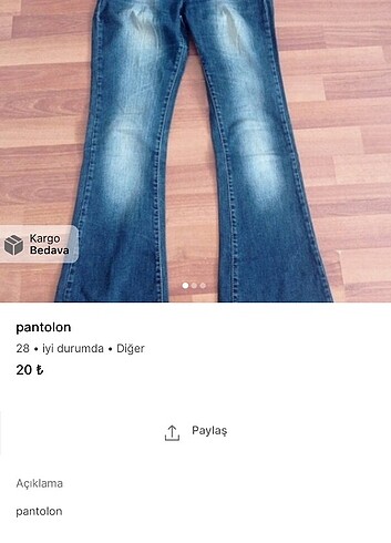 iki adet pantolon