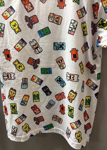 11-12 Yaş Beden çeşitli Renk Minecraft Baskılı Çocuk tshirt 11-12 Yaş