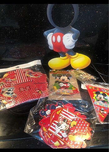 Fırsat!!! Mickey Mouse Parti Malzeme