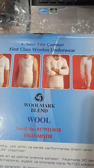 Standart Beden Beden ten rengi Renk Woolmark yarım kol yün fanila