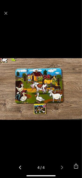 Beden Renk Diytoy 4lü puzzle