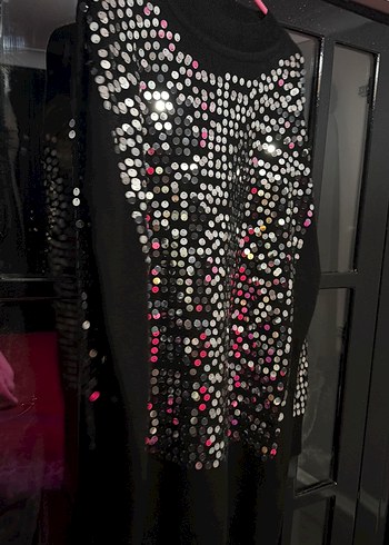 Parlak Payetli Kadın Uzun Kollu Tunik - Görsel 10