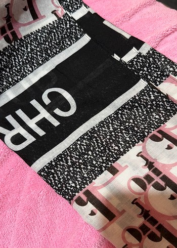 Örgü Dokulu Pembe Kadın Şal - Görsel 3