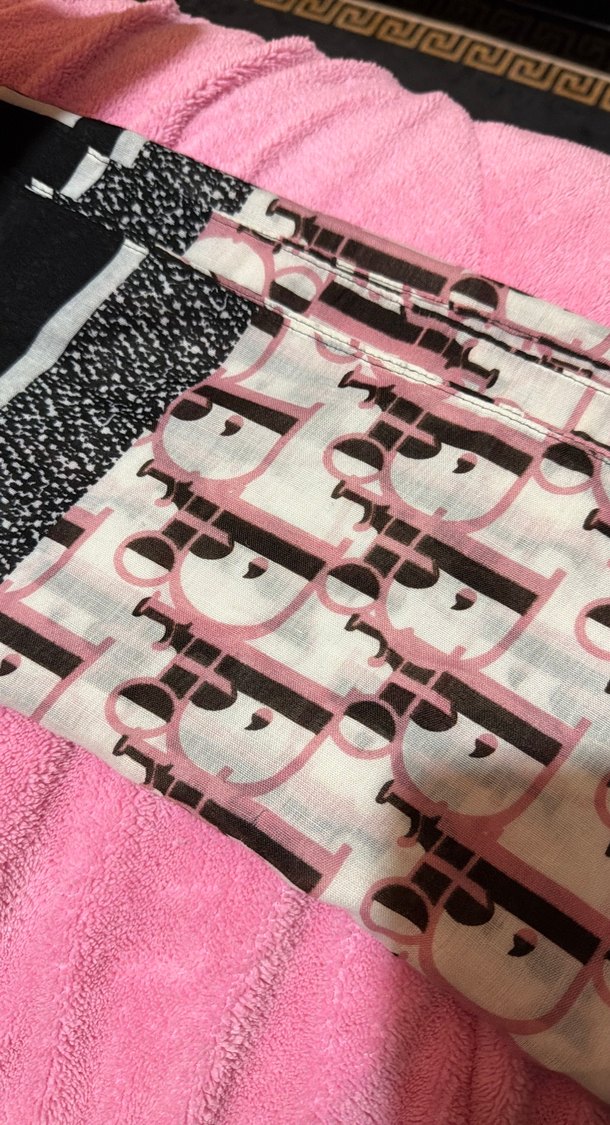 Örgü Dokulu Pembe Kadın Şal - Görsel 4