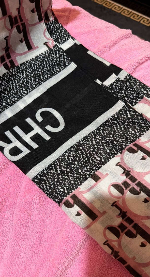 Örgü Dokulu Pembe Kadın Şal - Görsel 3