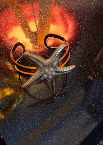 Turuncu Boncuklu Deniz Yıldızı Saç Aksesuarı - Görsel 8