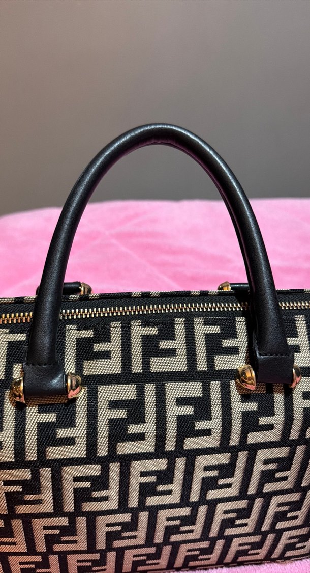 Klasik Desenli Kadın Omuz Çantası - Görsel 5