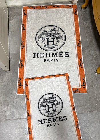Hermes Paris Bohem Tarzı Baskılı Havlu - Görsel 4