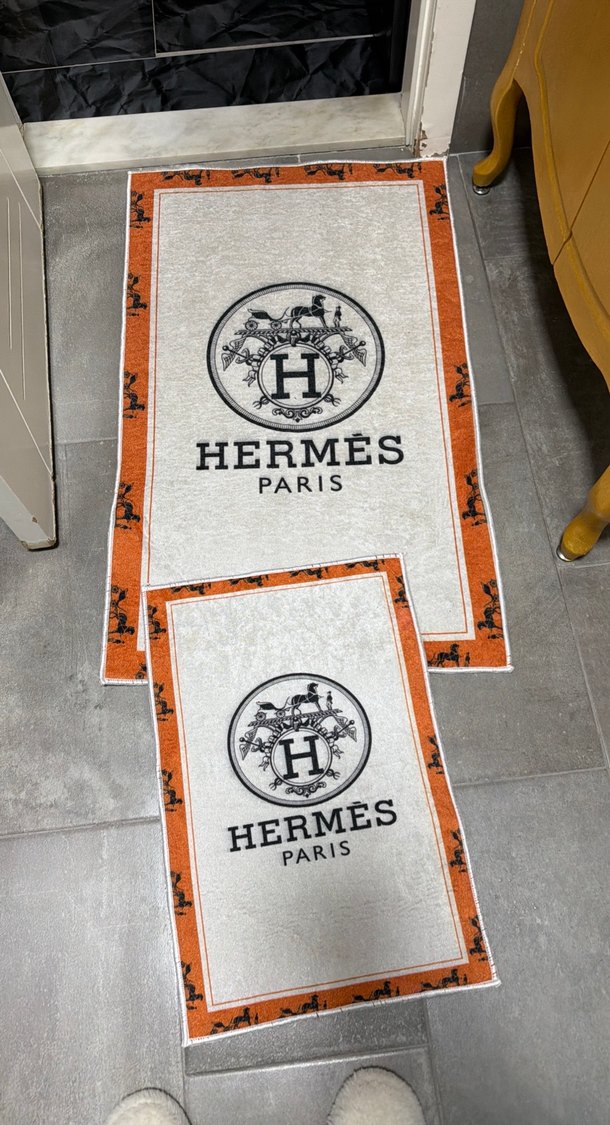 Hermes Paris Bohem Tarzı Baskılı Havlu - Görsel 2