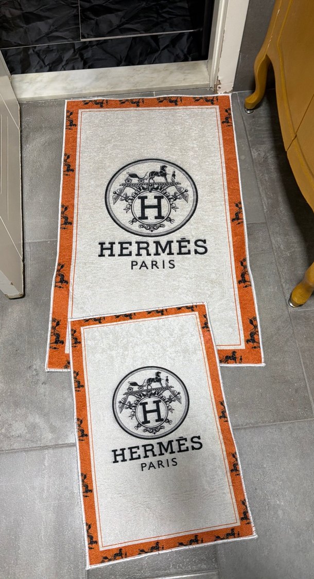 Hermes Paris Bohem Tarzı Baskılı Havlu - Görsel 3