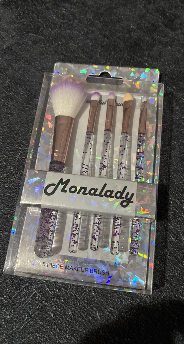 Mor 5 Parça Makyaj Fırçası Seti - Görsel 3