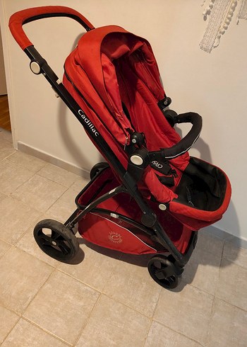 Koyu Kırmızı Casual Bebek Arabası - Görsel 12