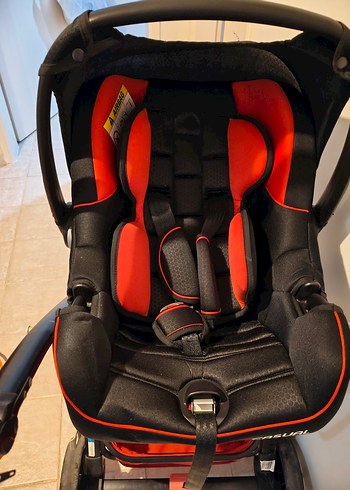 Koyu Kırmızı Casual Bebek Arabası - Görsel 6