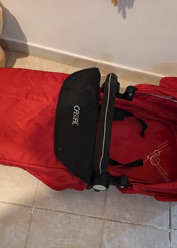 Koyu Kırmızı Casual Bebek Arabası - Görsel 9