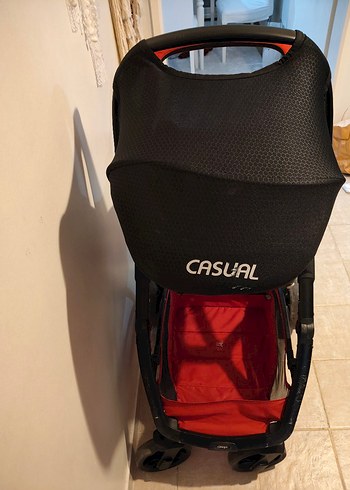 Koyu Kırmızı Casual Bebek Arabası - Görsel 10