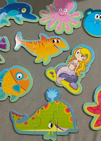 Deniz Canlıları Çocuk Puzzle - Görsel 4