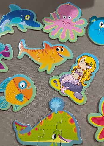 Deniz Canlıları Çocuk Puzzle - Görsel 2