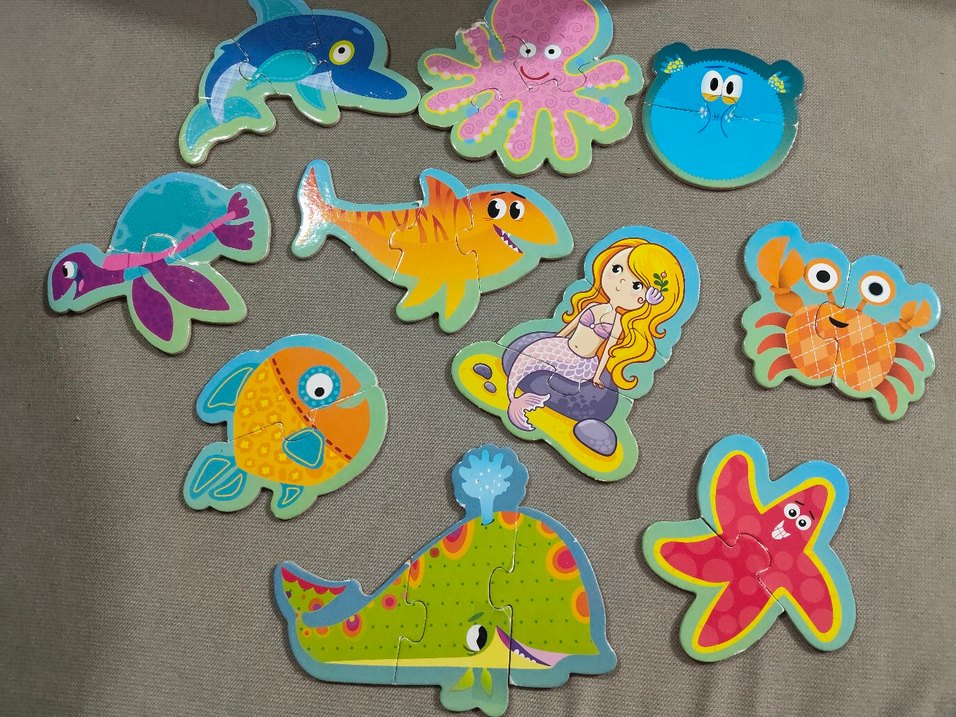 Deniz Canlıları Çocuk Puzzle - Görsel 4