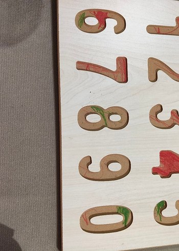 ahşap sayılar puzzle - Görsel 6