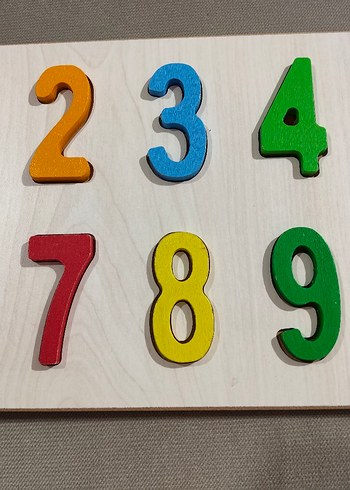 ahşap sayılar puzzle - Görsel 5