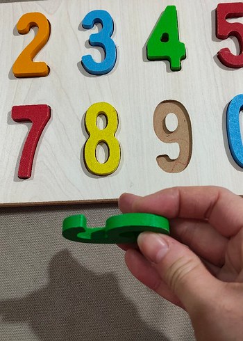 ahşap sayılar puzzle - Görsel 3