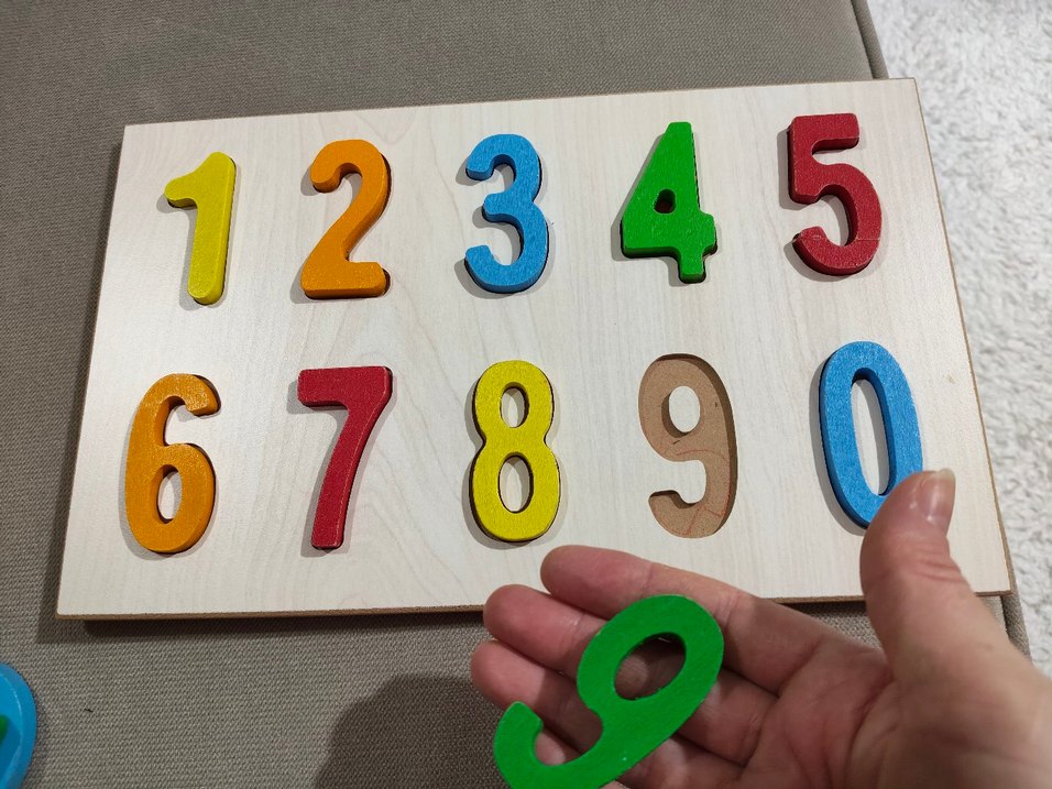 ahşap sayılar puzzle - Görsel 2